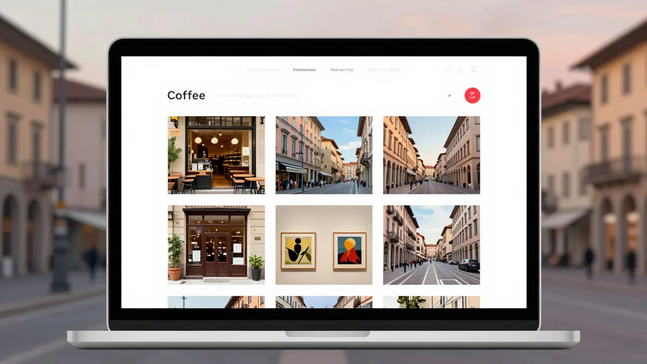 A private social media profile on a laptop with subtle hints of escort services.