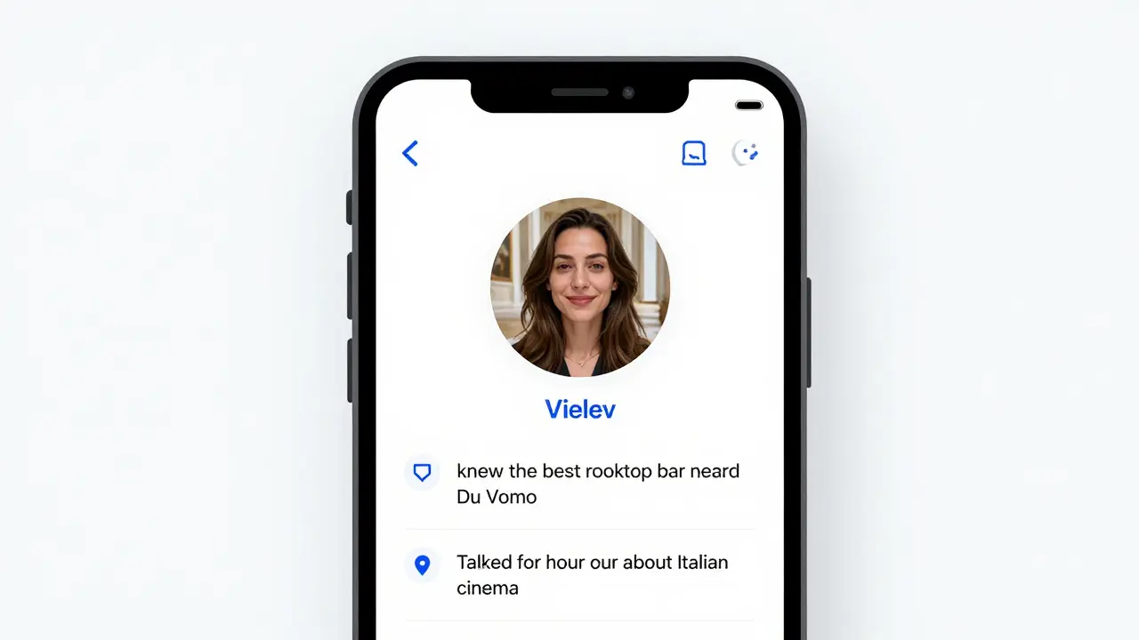 A smartphone displaying a clean, verified escort profile with a natural photo and authentic reviews.